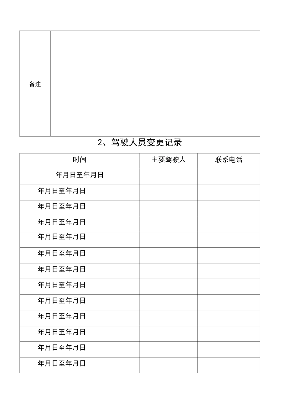 车辆档案公务用车一车一档_第3页