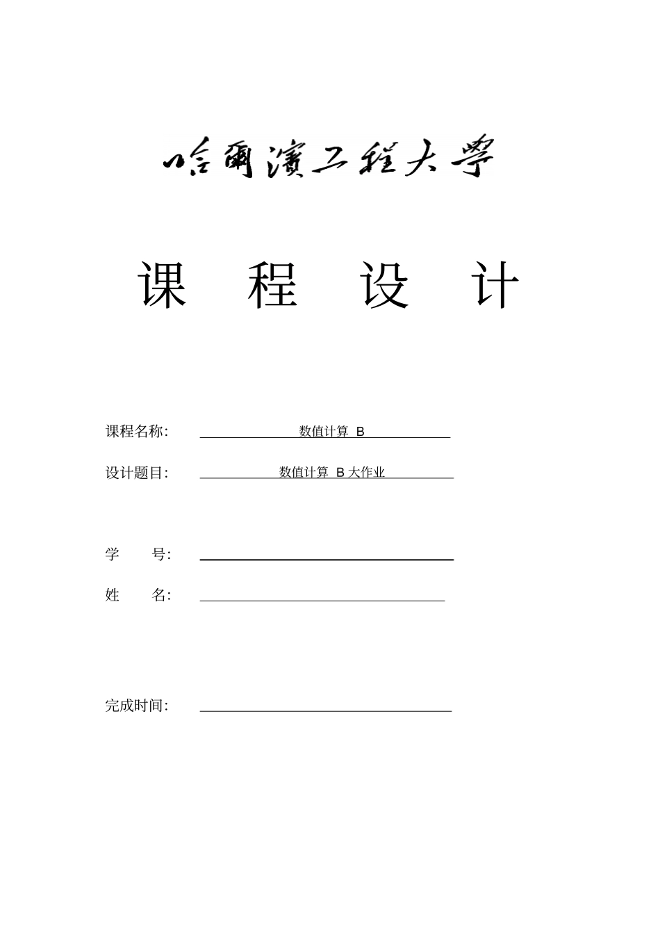 数值计算B大作业剖析_第1页