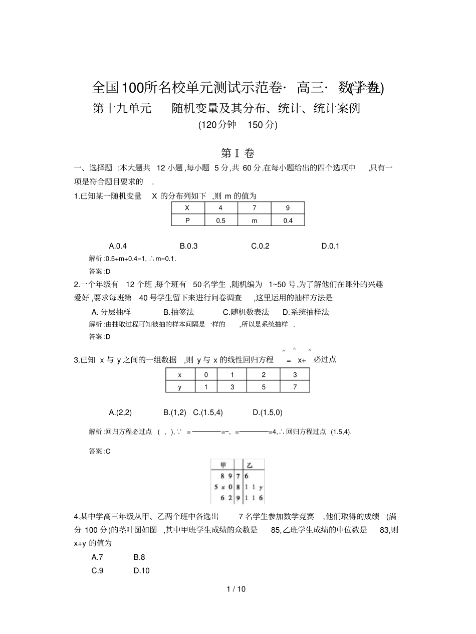数学全国优秀教师理_第1页