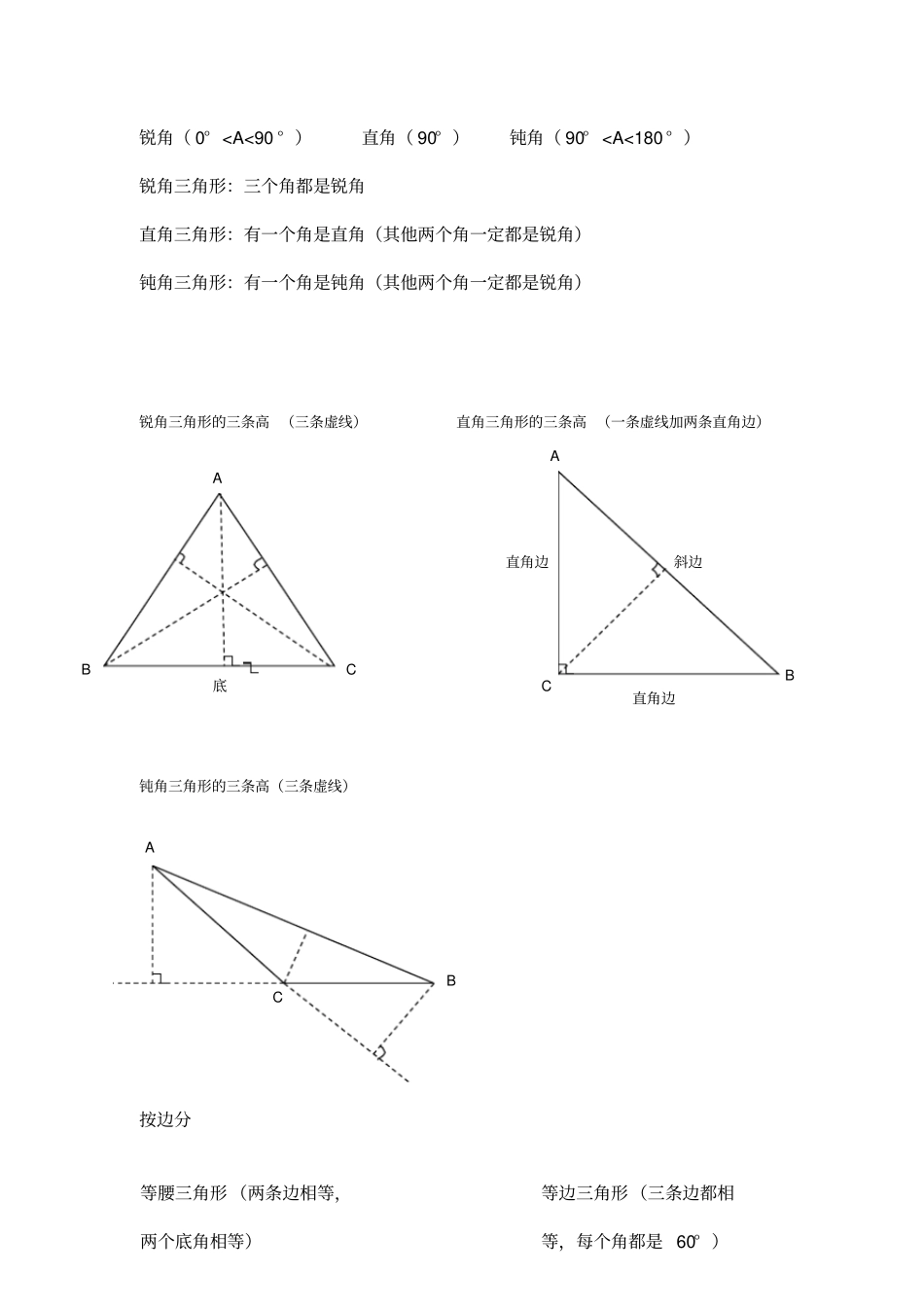 数学四年级下三角形知识点总结_第2页