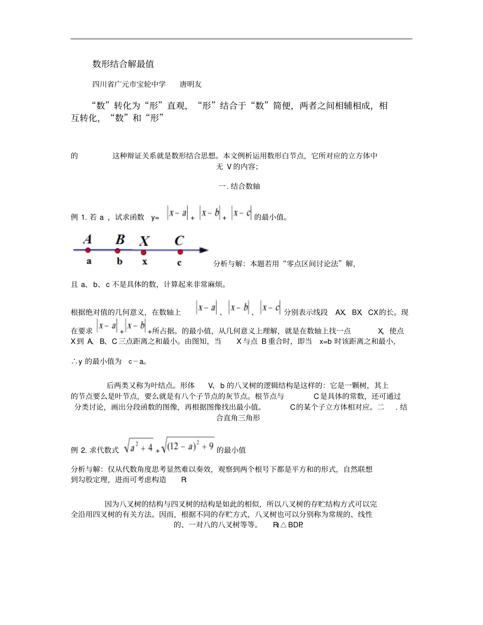 数形结合解最值重点_第1页