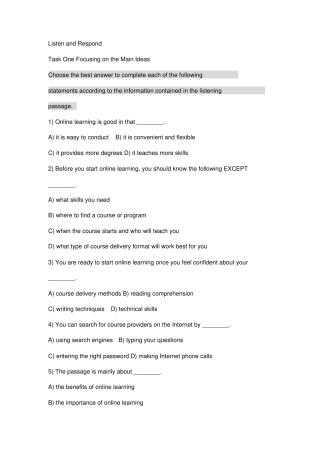 新世纪大学英语第二版综合教程3课后习题答案UNIT7