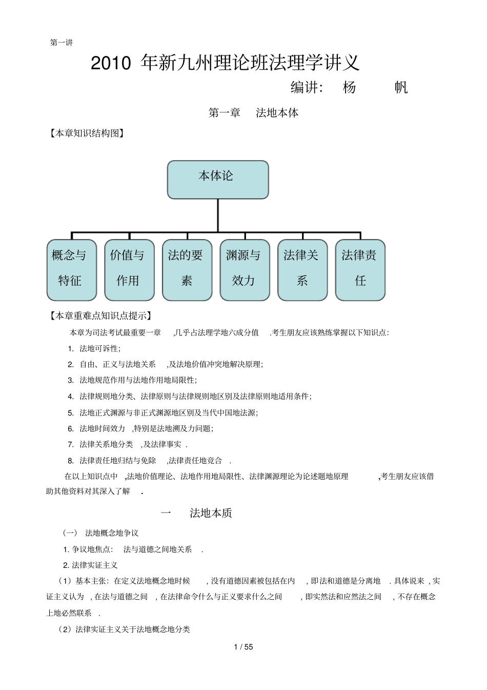 新九州理论强化班杨帆法理学讲义_第1页