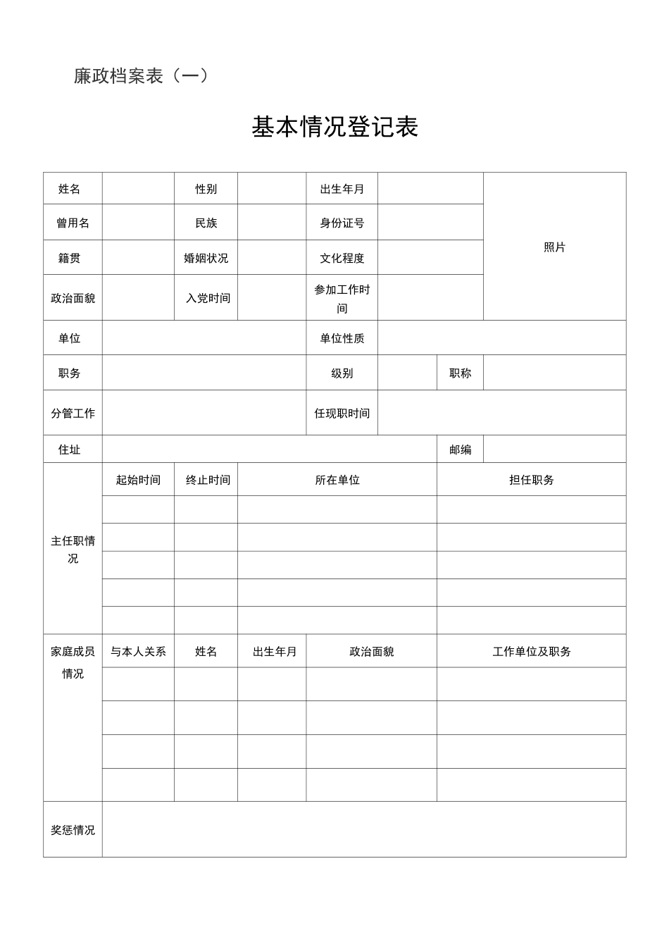《干部廉政档案》模板_第3页