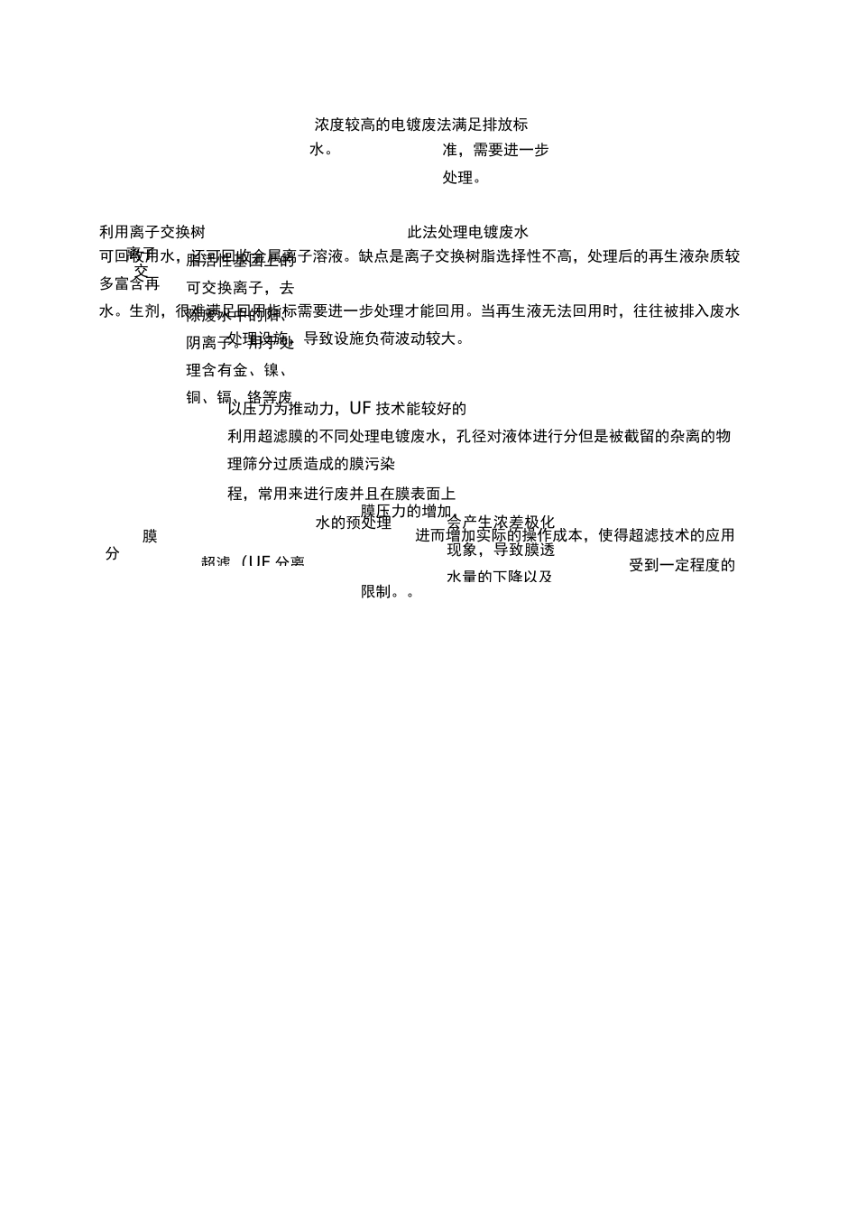 电镀废水分类介绍及电镀废水处理方法综述._第3页