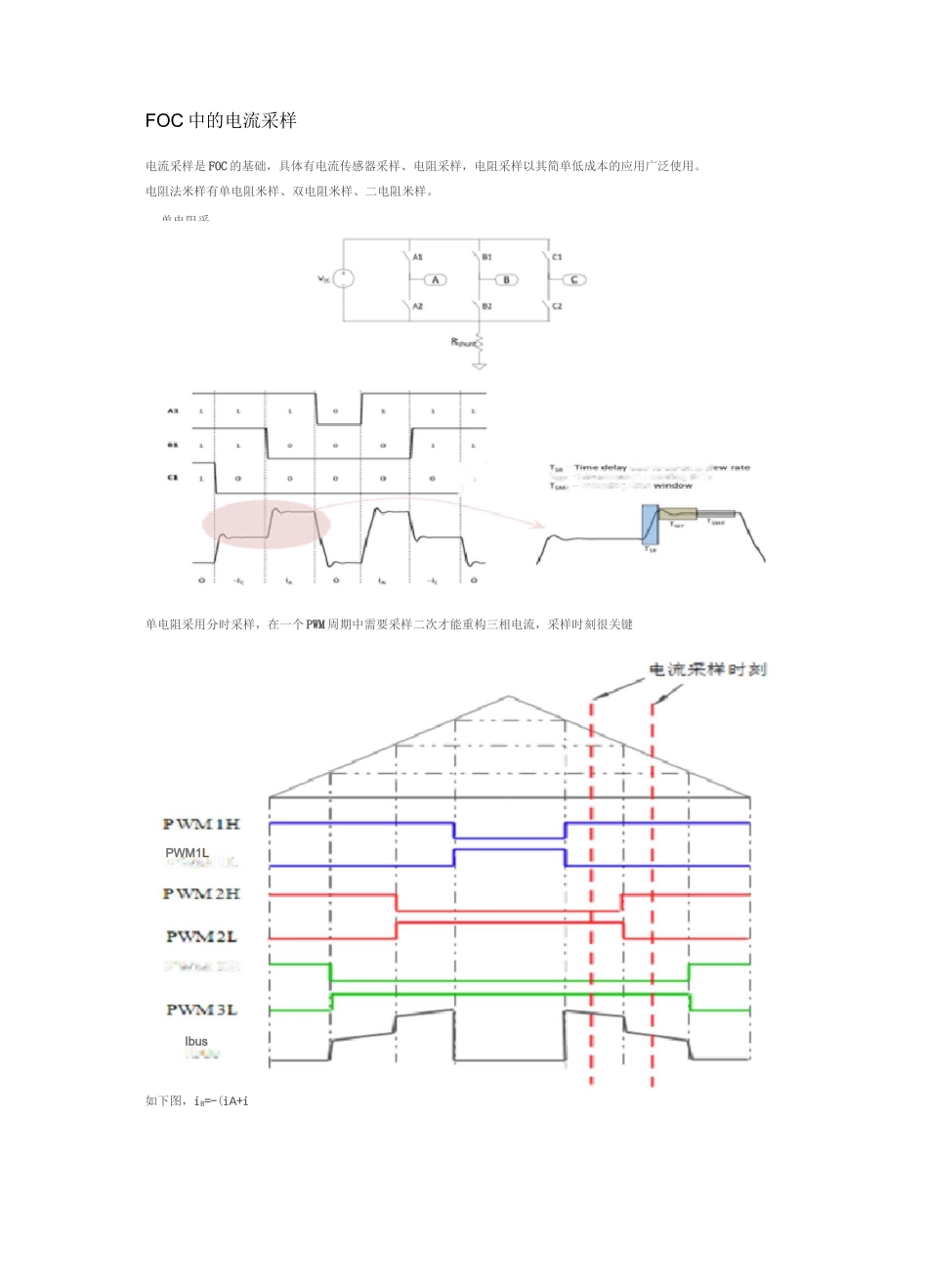 FOC中的电流采样_第1页