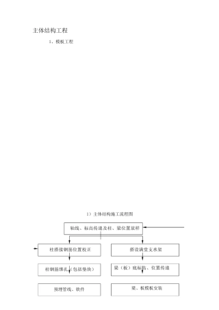 主体结构工程施工方案