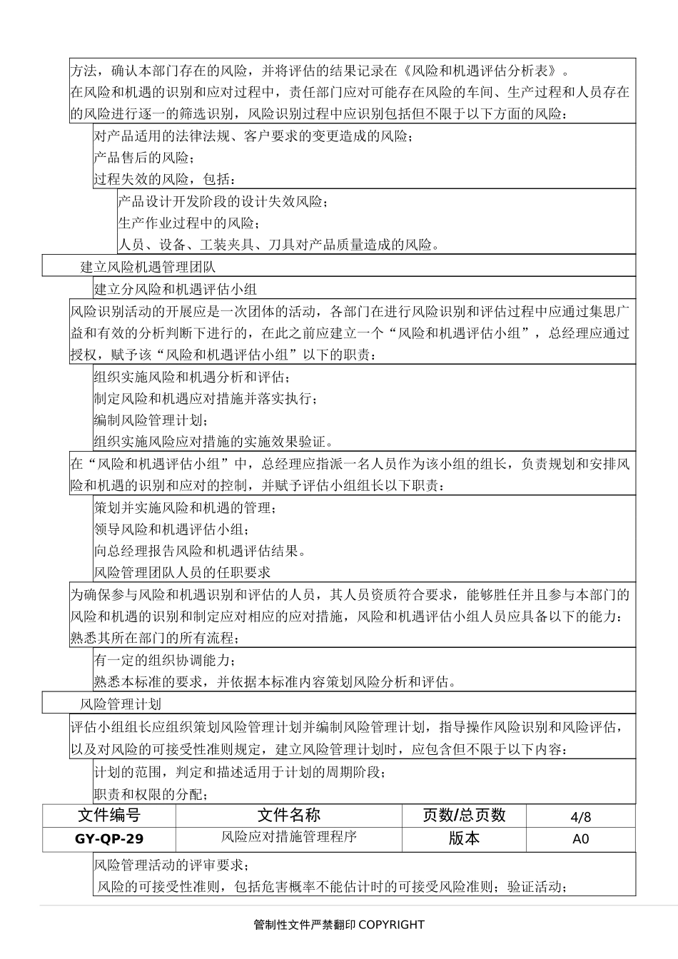 风险应对措施管理程序_第3页