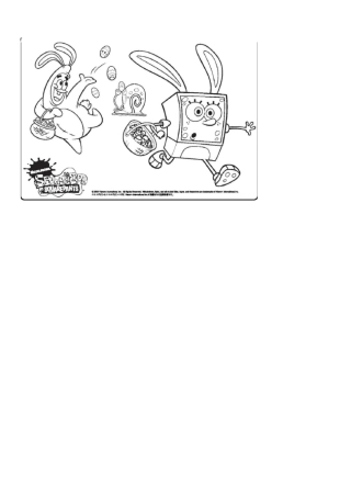 (完整版)海绵宝宝涂色图片