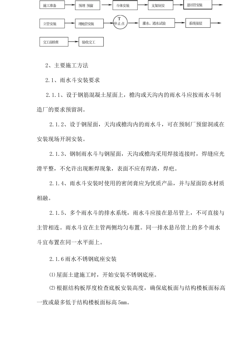 屋面雨水排水采用虹吸内排水系统施工方案【图】_第2页