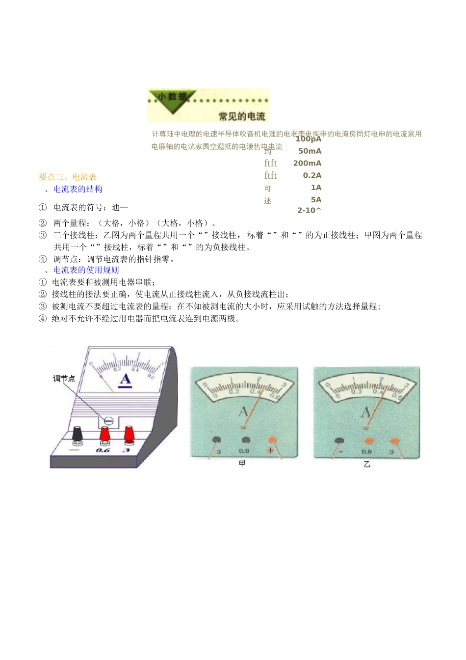 电流的测量(基础)知识讲解_第2页