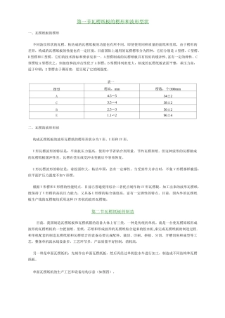 瓦楞纸板的构成