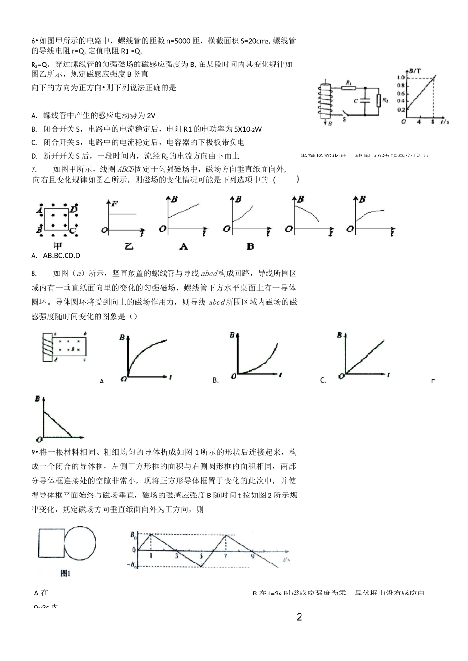 电磁感应中的图像问题_第2页