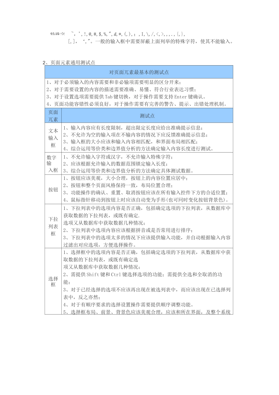 软件测试中通用的测试用例(很全)_第2页