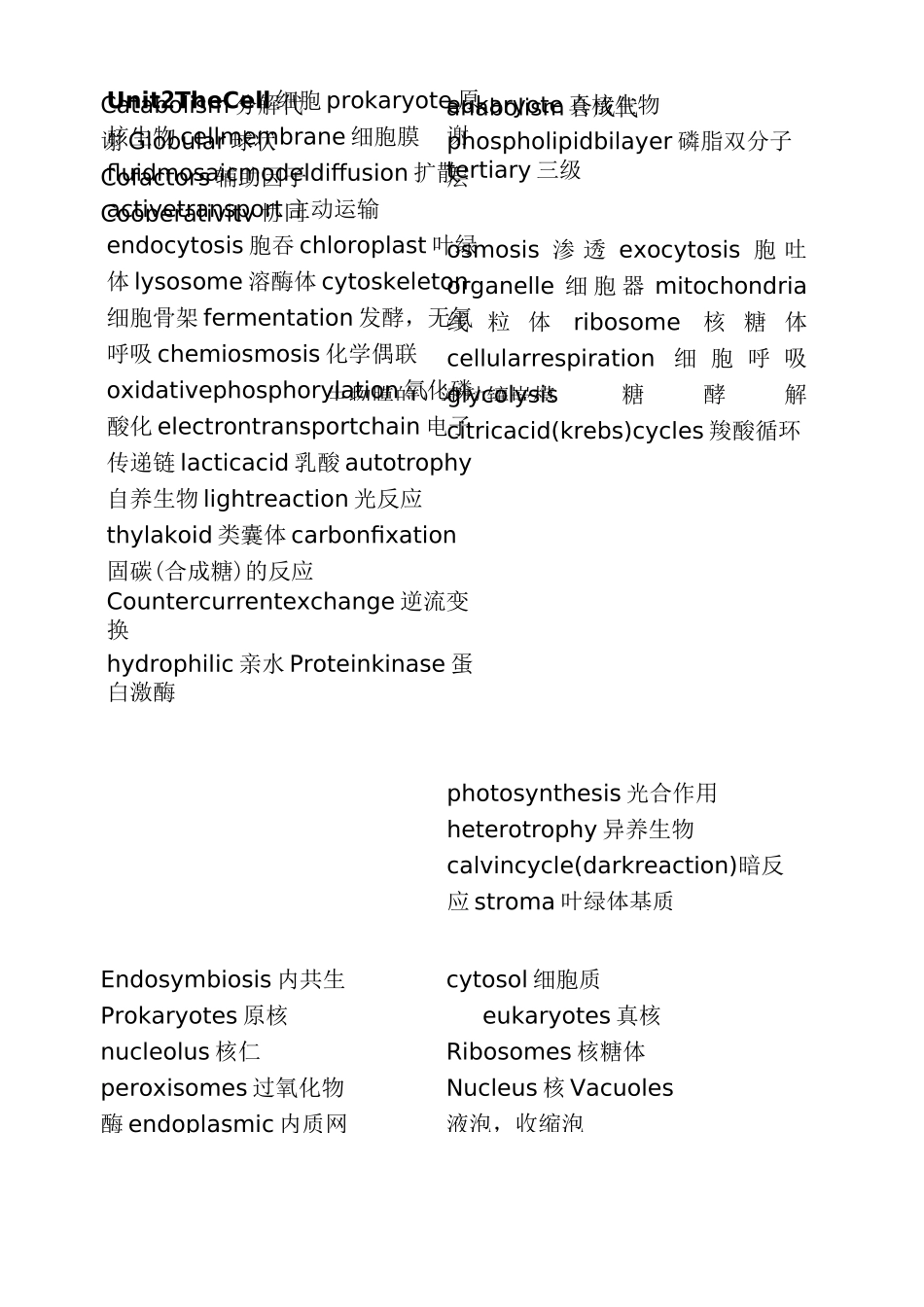 AP生物学词汇_第3页