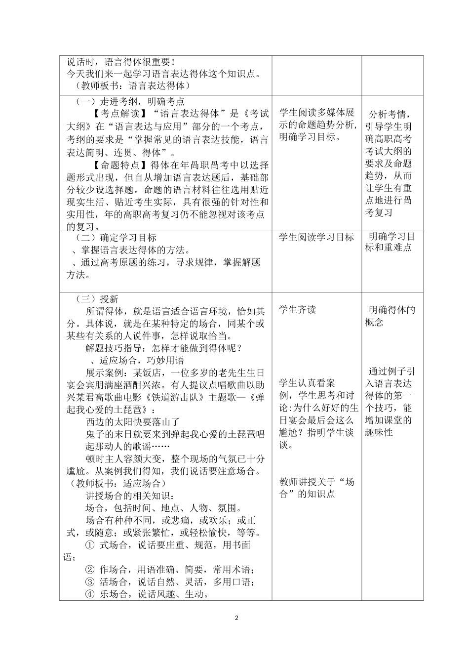 语言表达得体教案_第2页