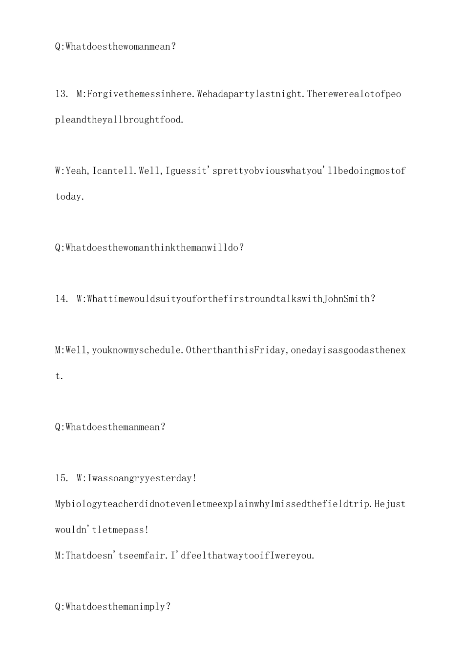 大学英语四级真题听力原文_第3页