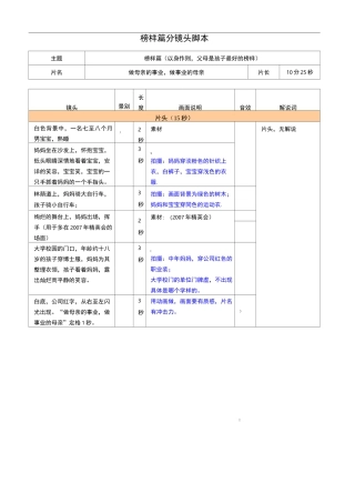 企业宣传片分镜头脚本