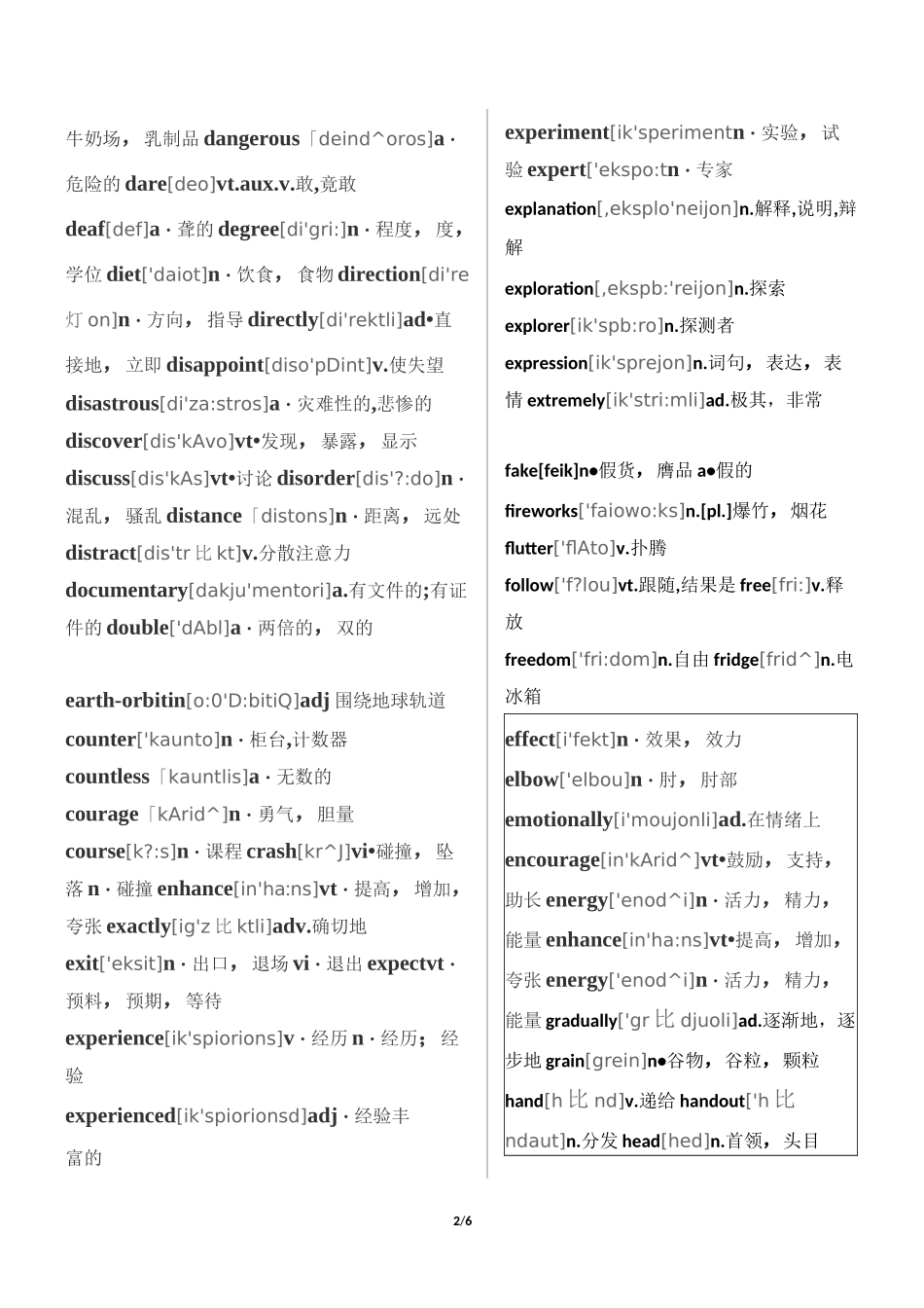 初中高频词汇(带音标)_第2页