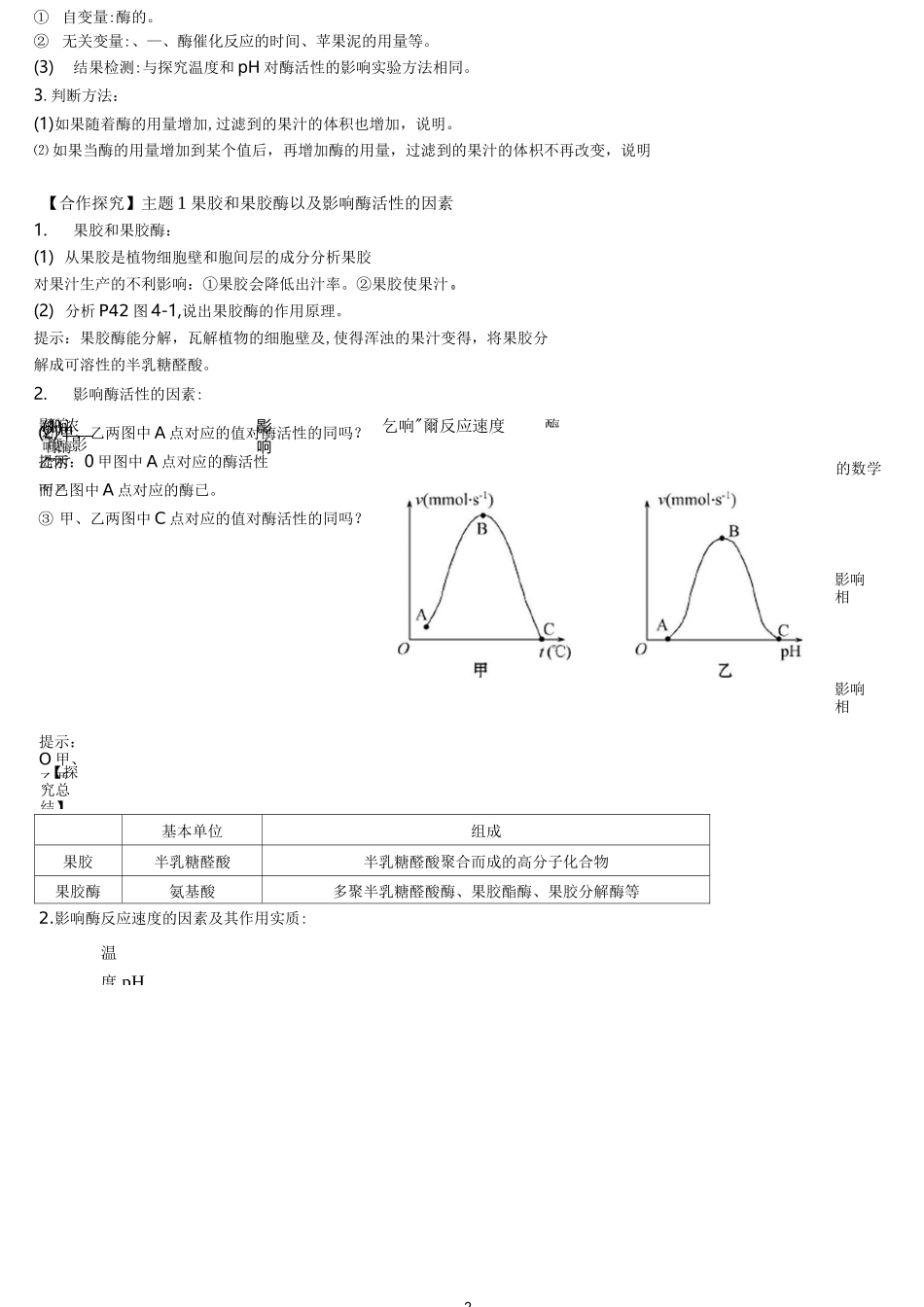 《果胶酶在果汁生产中的作用》导学案_第2页