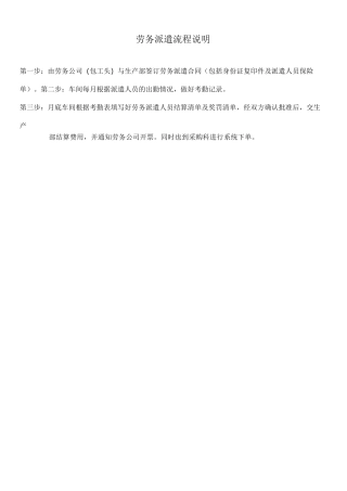 劳务派遣合同(模板)