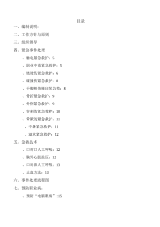 紧急事件处理方案