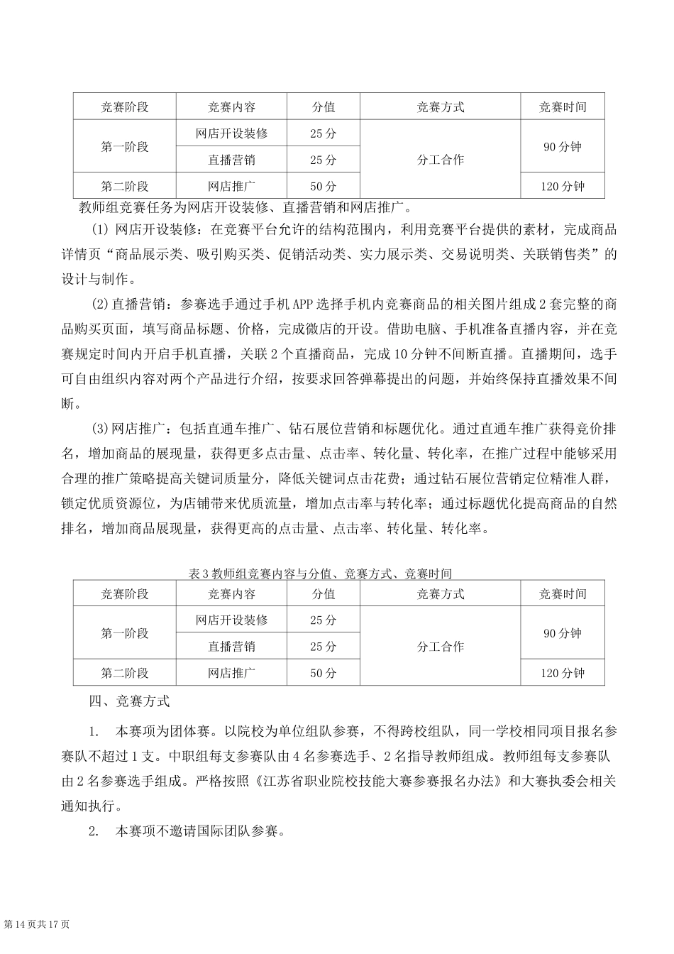 2021年职业技能大赛中职电子商务赛项规程_第3页