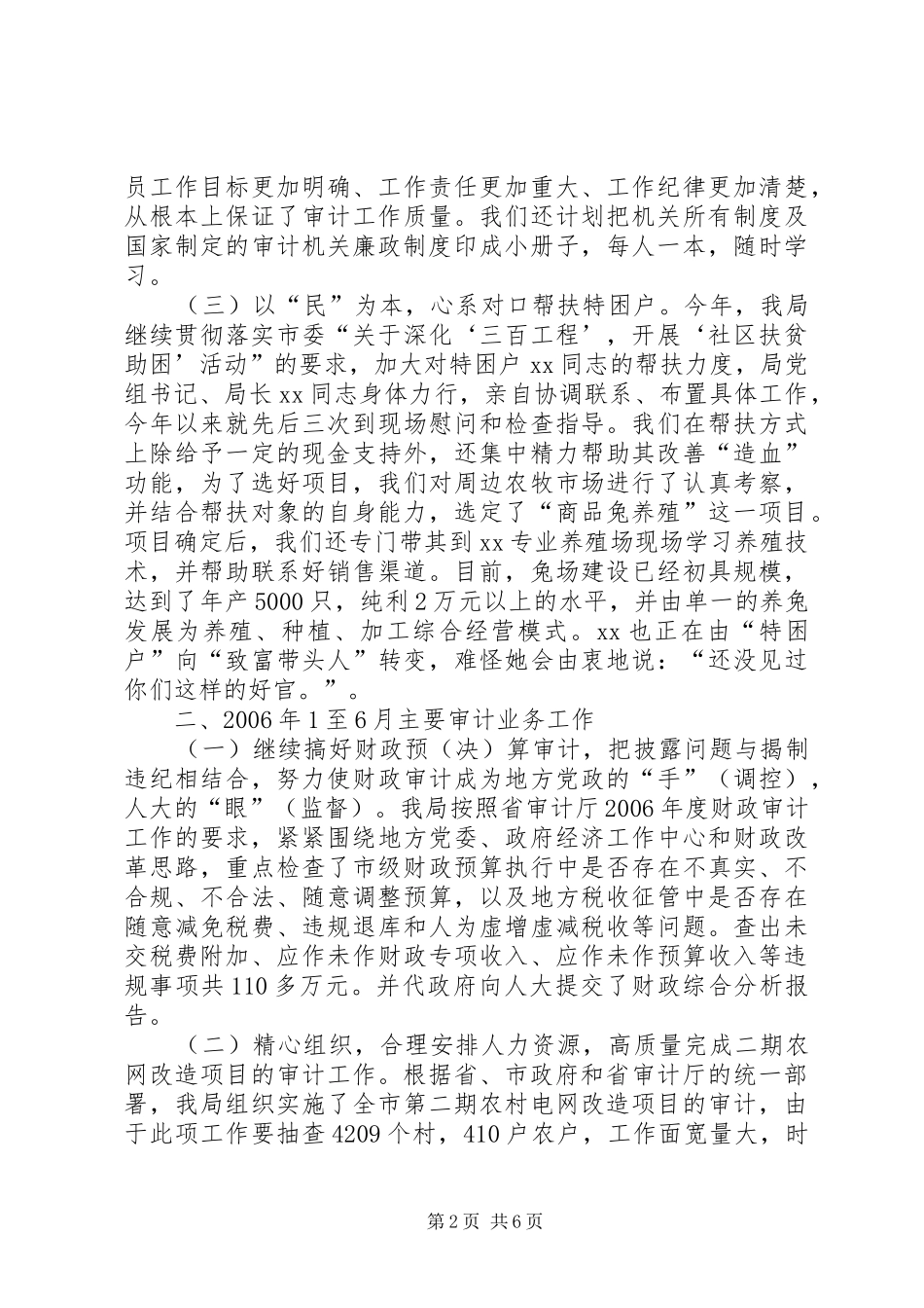 上半年审计工作总结 _第2页