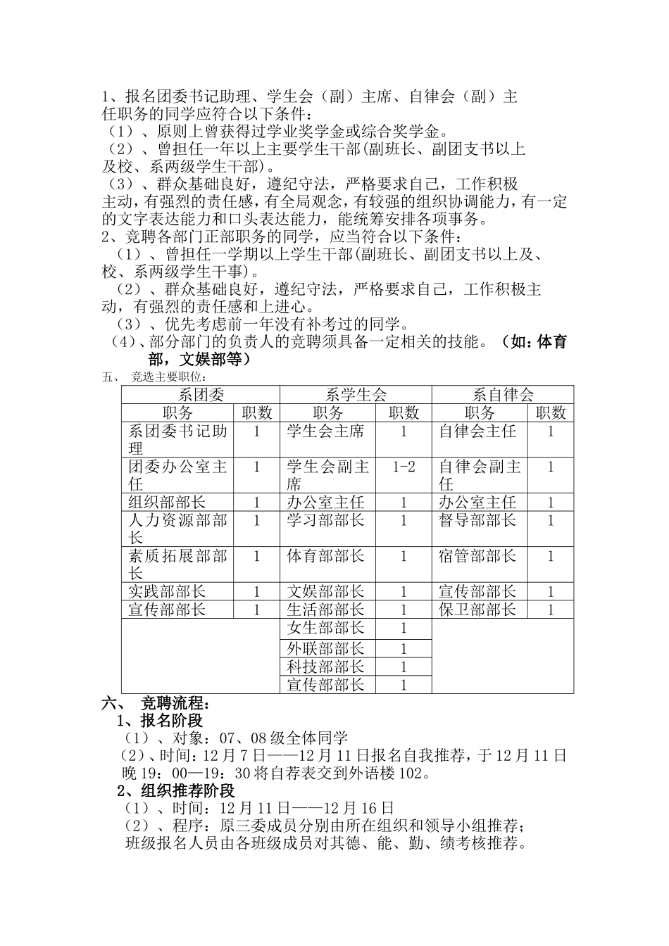 数学与计算机科学系团委、学生会、自律会换届策划书_第2页