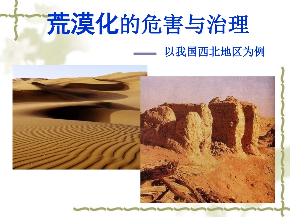 必修Ⅲ：2.1荒漠化的危害与治理_第2页