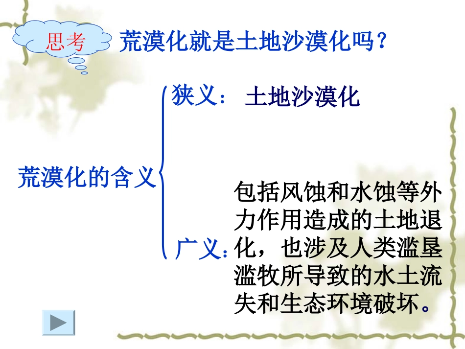 必修Ⅲ：2.1荒漠化的危害与治理_第3页