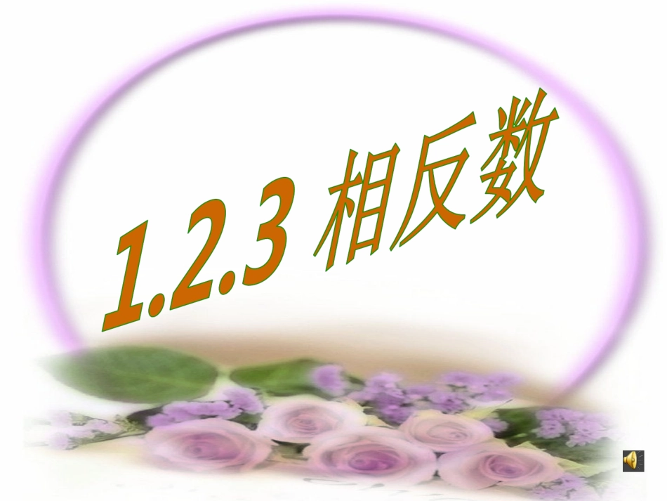 相反数.2.3相反数(上课课件)_第1页