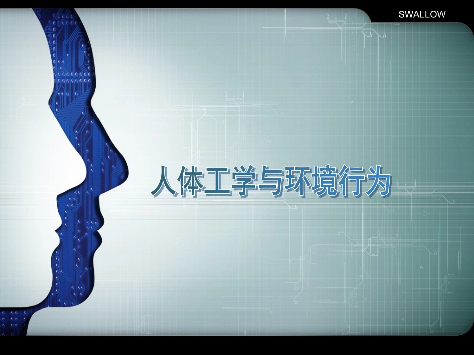 人体工学与环境行为_第1页