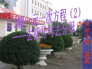 3.3解一元一次方程