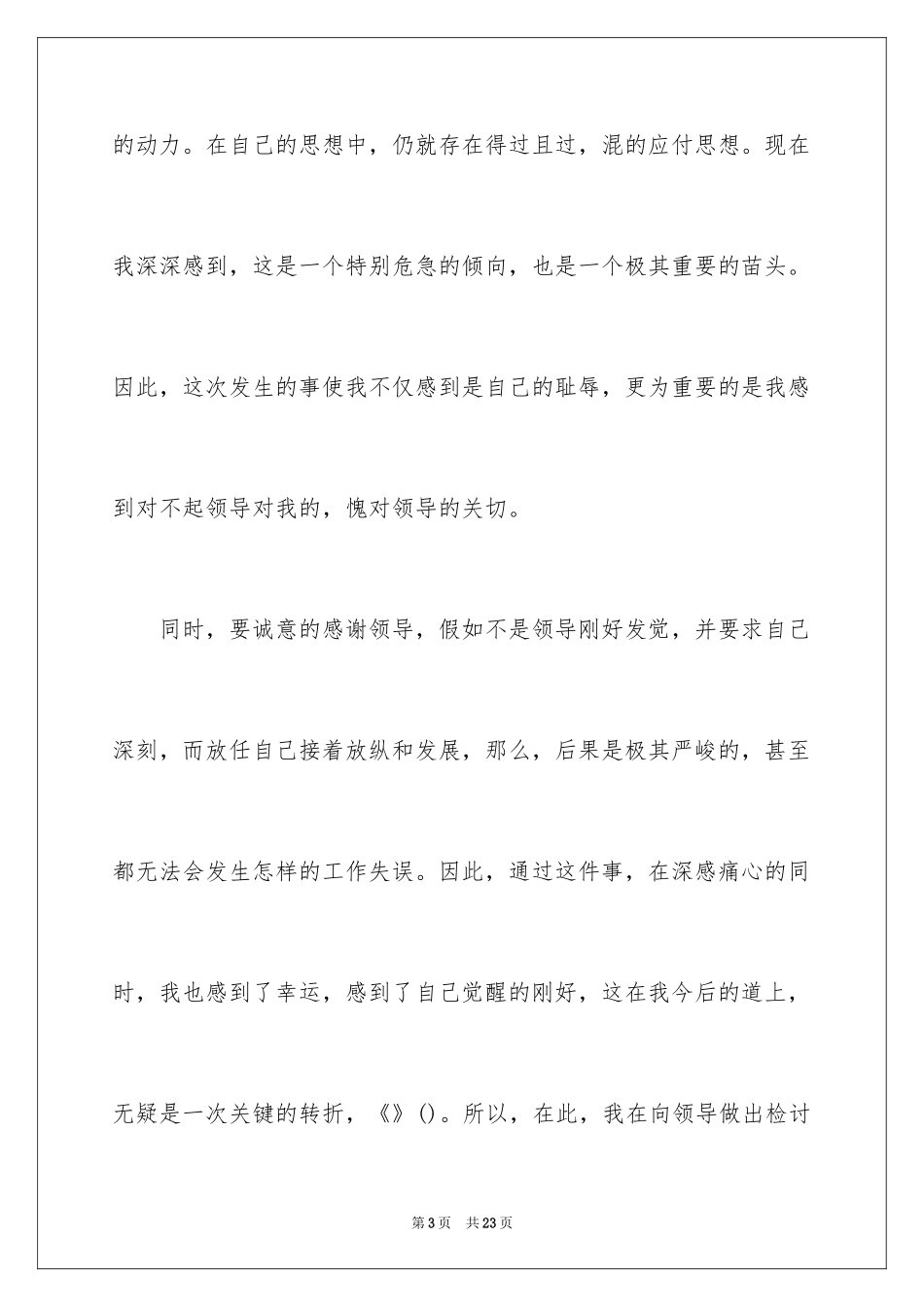 2024安保工作检讨书_第3页