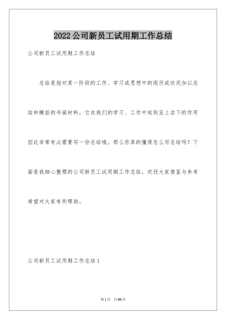 2024公司新员工试用期工作总结_6