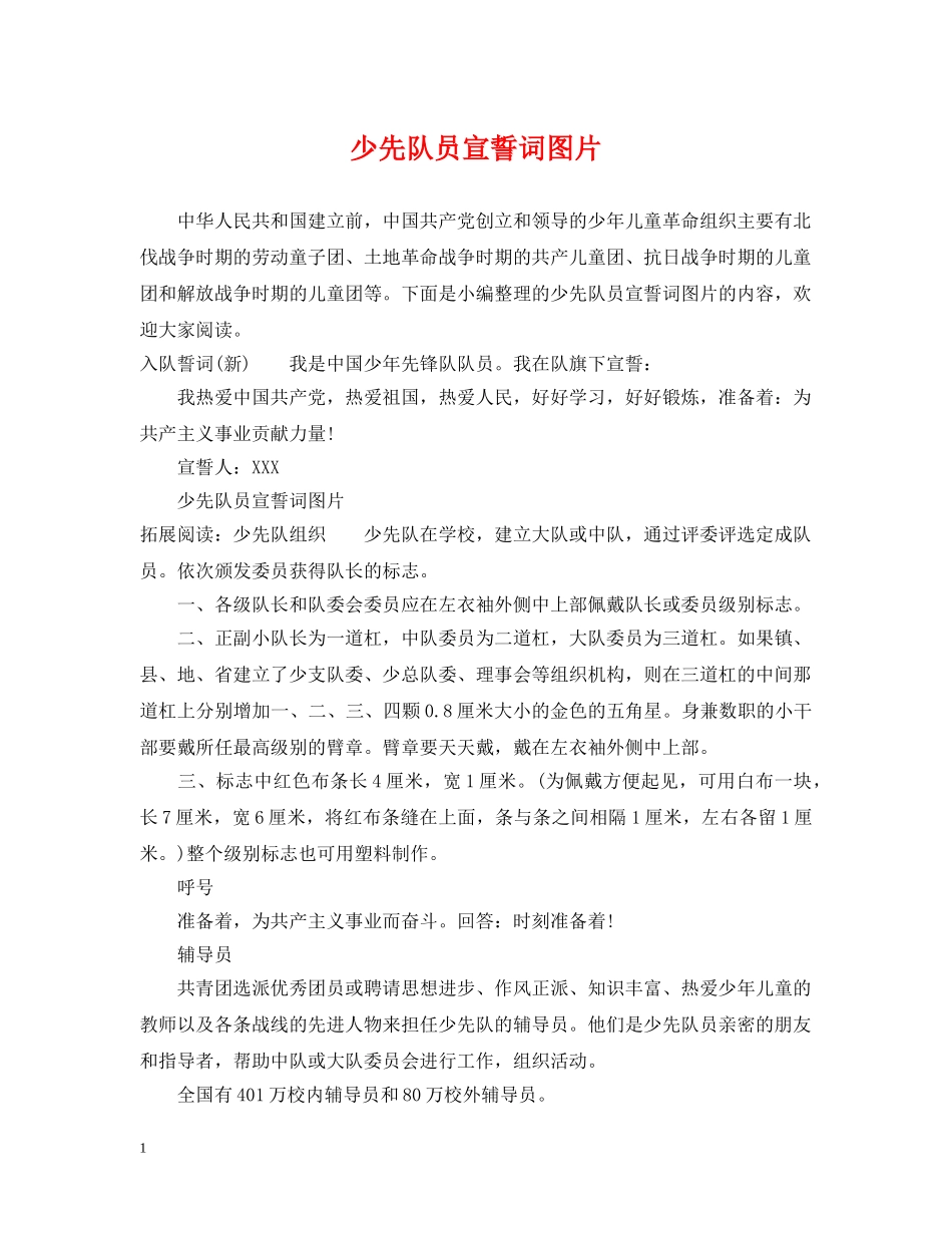 少先队员宣誓词图片 _第1页