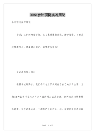 2024会计顶岗实习周记_20