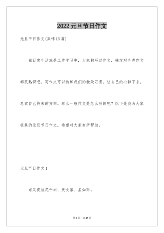 2024元旦节日作文_13