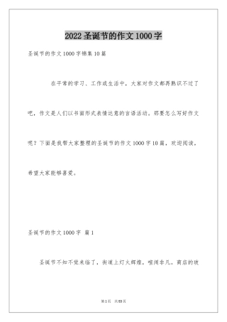 2024圣诞节的作文1000字_5