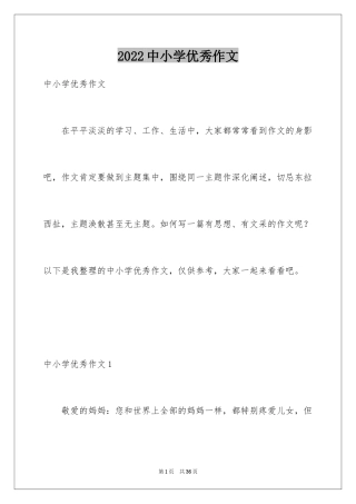 2024中小学优秀作文_1