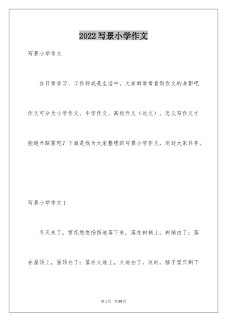 2024写景小学作文_15