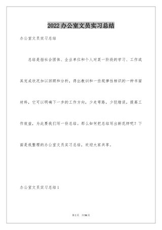 2024办公室文员实习总结_11