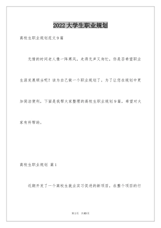 2024大学生职业规划_789