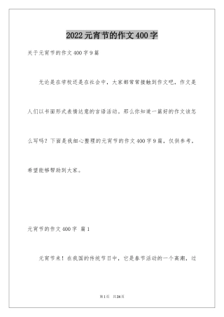 2024元宵节的作文400字_5
