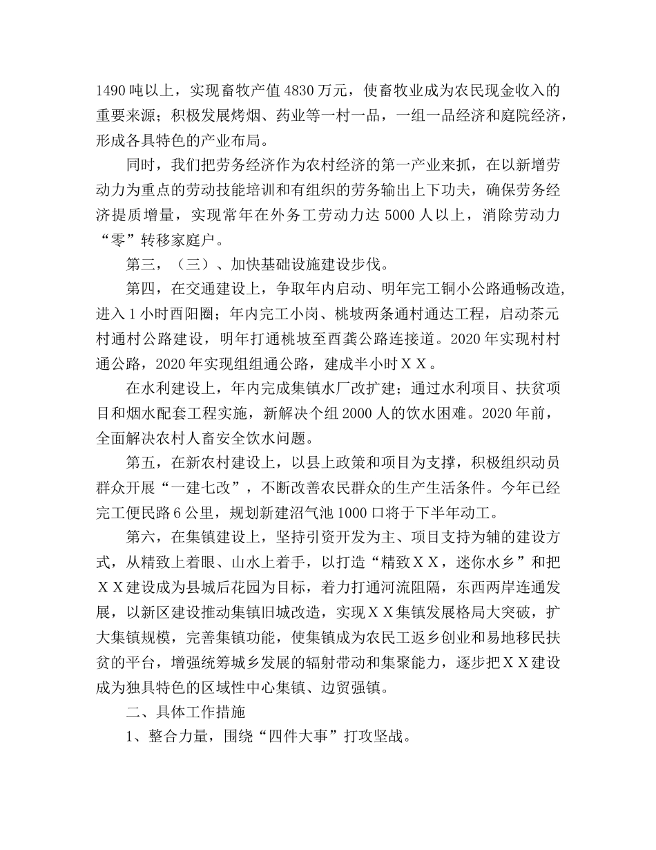 ＸＸ镇经济发展思路及措施汇报材料 _第2页