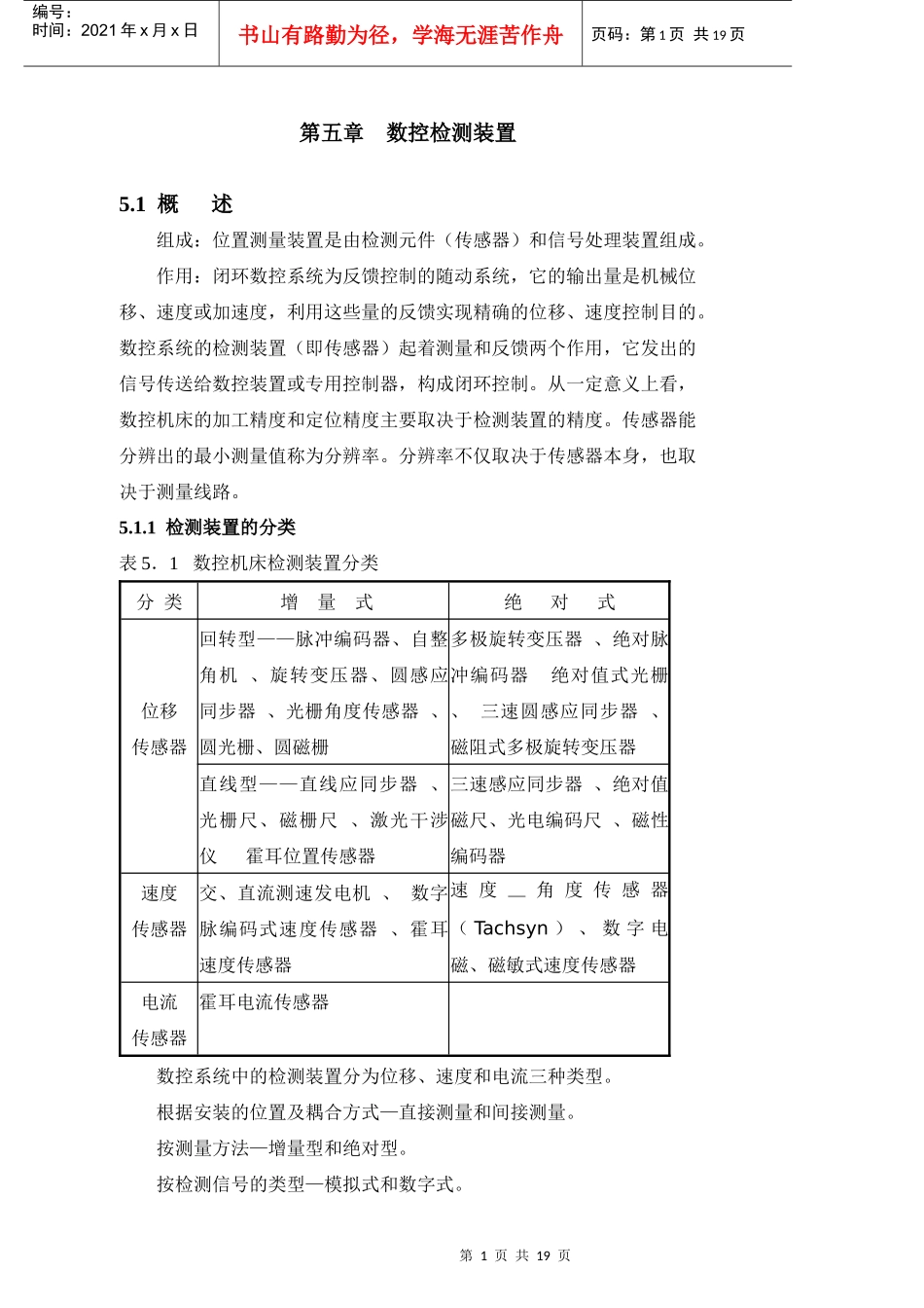 第五章数控检测装置_第1页