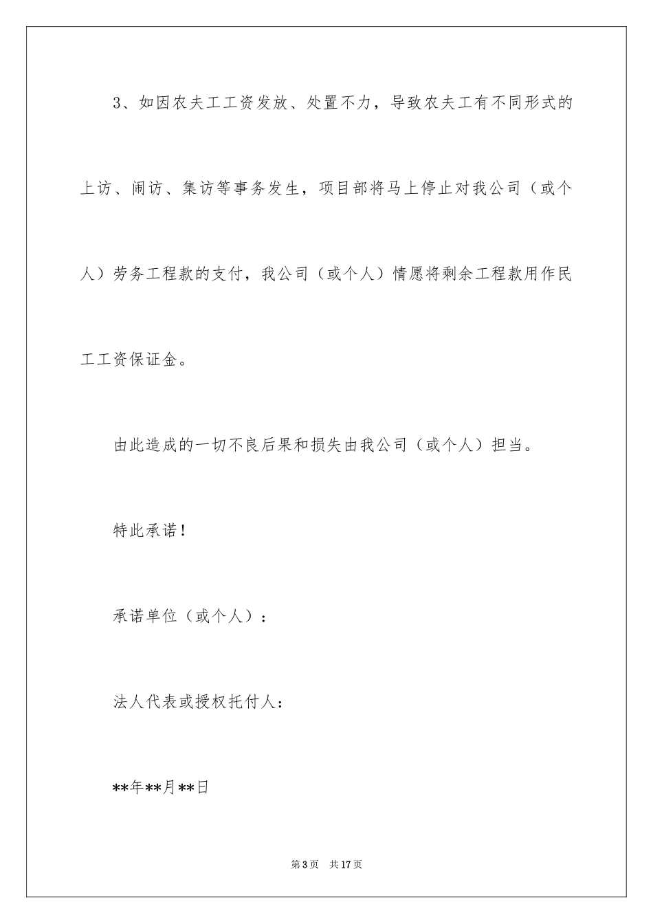 2024农民工工资承诺书_9_第3页
