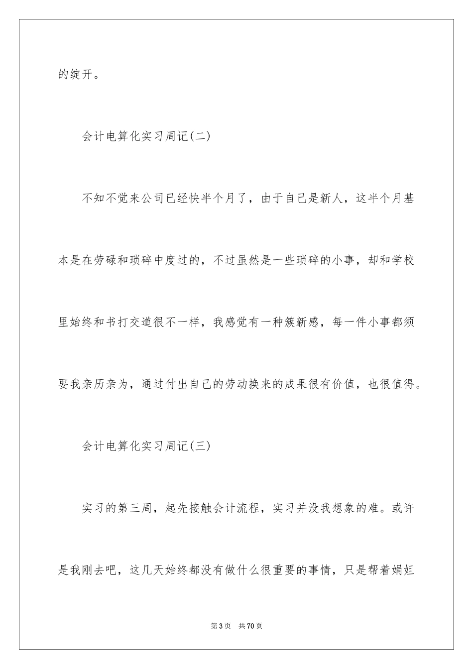 2024会计电算化实习周记_1_第3页