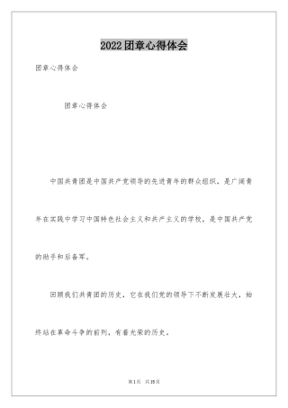 2024团章心得体会